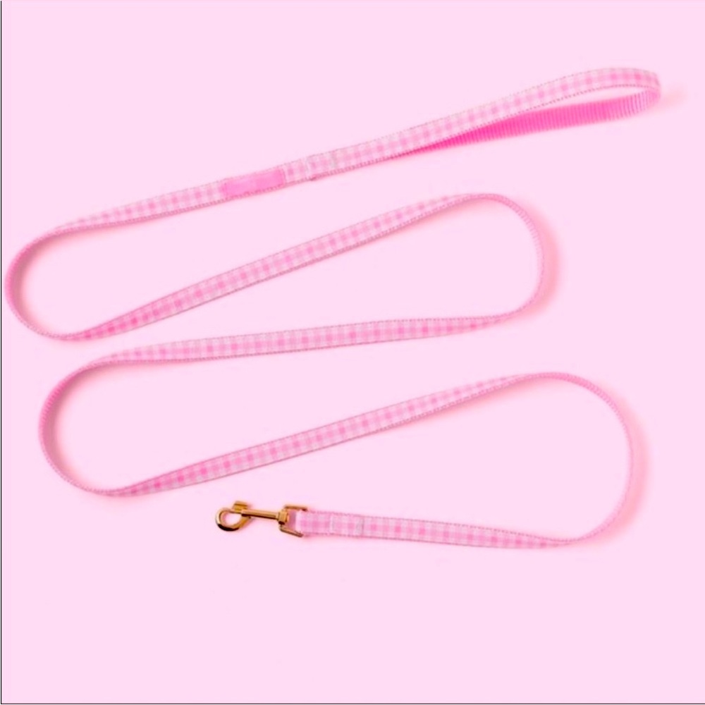 Stoney Clover Lane x Target s pink plaid pet leash